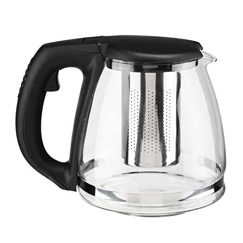 Haushalt International Teekanne 1,2L mit Edelstahlfilter - Teekocher mit praktischem Filtereinsatz aus Edelstahl für aromatischen Teegenuss, ideal für Teeliebhaber.