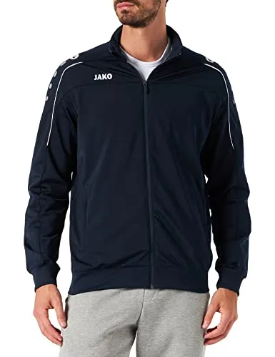 JAKO Herren Trainingsjacke Classico - Trainingsjacke im klassischen Design, ideal für Sport und Freizeit. Mit Reißverschlusstaschen und elastischen Abschlüssen für optimalen Sitz. Erhältlich in 10 Farben und verschiedenen Größen.