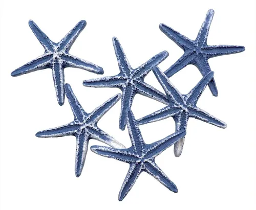 Seesterne Klein Dunkelblau Streudeko Maritime Tischdeko Basteln 6 Stück 5,5cm