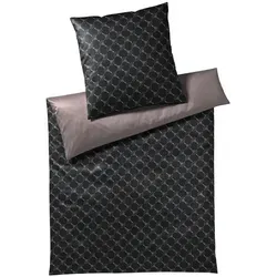 Joop! Bettwäsche Cornflower Double 4083-09 Shiny Black in schwarz von JOOP!