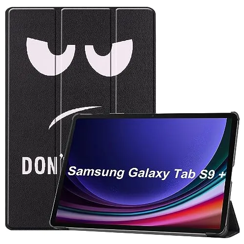 Lobwerk Cover für Samsung Galaxy Tab S9 FE Plus+ X610/X616 2023 12.4 Zoll Zoll Slim Schutzhülle Hardcase aufstellbar und Wake & Sleep Funktion