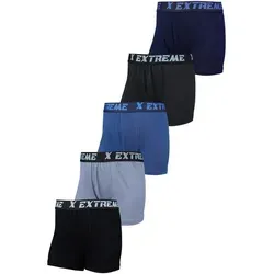 TupTam Boxershorts Jungen Boxershorts Unterhose Kinder Boxer Unterwäsche 10er / 5er Pack blau|grau|schwarz 140-146