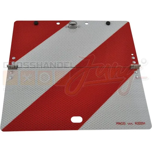 Klappbare Parkwarntafel aus Stahlblech 285 x 285 mm