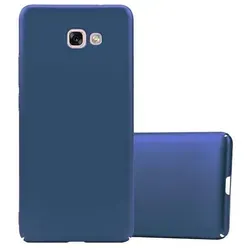 Cadorabo Hülle für Samsung Galaxy A7 2017 Schutzhülle in Blau Hard Case Handy Hülle Etui