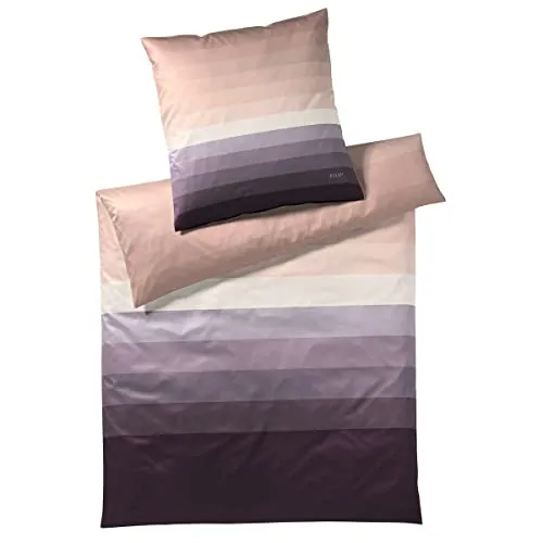 Joop! Mako-Satin Kissenbezug Horizon Powdered Berry 80x80 in beige von JOOP!