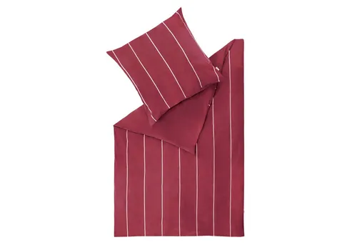 Esprit Bettwäsche FLANELL Winter Bettwäsche, Baumwolle, 1 teilig, 155 x 220 cm in Rot