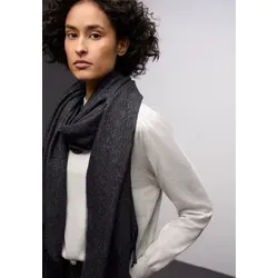 Schal CECIL, Damen, Gr. onesize, gravel grau, Stoff, 79% Polyester, 20% Viskose, 1% metallisierte Fasern, gemustert, Modetücher Schal, mit Muster