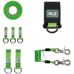 NLG Absturzsicherungsset 8-teilig - 101538 - Umfassendes Werkzeugsicherungsset für maximale Sicherheit bei Arbeiten in der Höhe, ideal für Handwerker und Bauprofis.