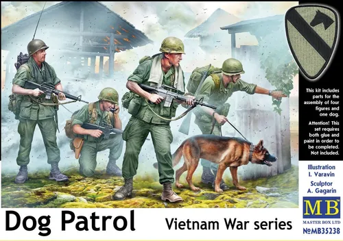 Master Box Ltd. 1:35 35238 Dog Patrol. Vietnam War series - NEU