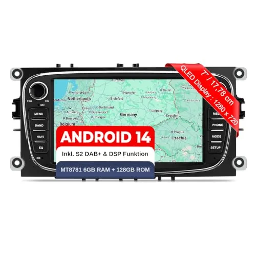 M.I.C. AF7 Android 13 Autoradio mit Navigation für Ford
