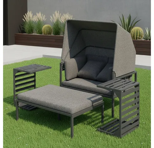 Melko Strandkorb inkl. Sonnendach von Melko