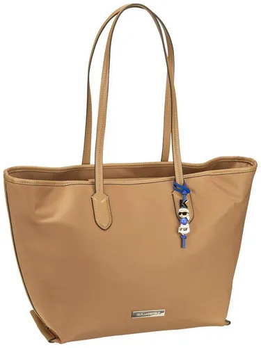 KARL LAGERFELD IKON NYLON LG TOTE Brown - Elegante Nylon-Handtasche von Karl Lagerfeld, ideal für Alltag und Reisen. Mit zwei Hauptfächern für optimale Organisation und stilvollen Auftritt.