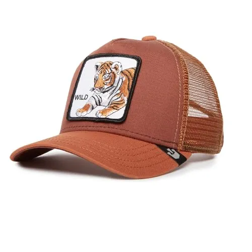 Goorin Bros. Unisex-Kinder The Farm Kids Trucker Hat - Baseballkappe für Jungen mit originellem Wild Tiger Aufnäher, verstellbarem Snapback und komfortablem Schweißband – ideal für jeden Abenteuer!