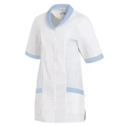 Kasack Damen hellblau 08/800/05, Größe 44 - Stylisch und praktisch - Arbeits- & Schutzkleidung mit bequemem Schnitt und pflegeleichter, atmungsaktiver Baumwolle für optimalen Tragekomfort im Berufsalltag.