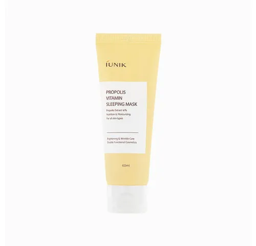 iUnik Propolis Vitamin Nachtmaske 60 ml - Nachtcremes für Damen, regeneriert und vitalisiert die Haut, spendet intensiv Feuchtigkeit und verbessert das Erscheinungsbild sofort.