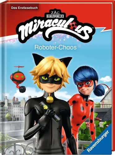 Ravensburger 49789, Erstlesebuch, Miraculous, Roboter Chaos