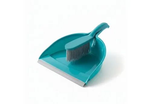 HAC24 Kehrgarnitur Kehrgarnitur 2in1 Kehrset Handfeger Kehrschaufel Handkehrset Handbesen, (1-tlg), mit Gummiborsten und Gummilippe