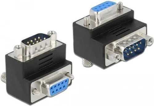 DELOCK Adapter D-Sub9 -> D-Sub9 St/Bu 90° Winkel von Delock