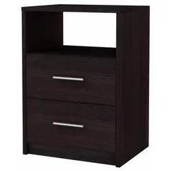 Matkam Möbel Nachttisch, Wenge, Holzwerkstoff, 40x58.5x35 cm, Schlafzimmer, Nachttische