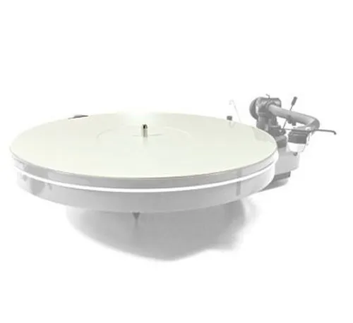 Analogis Mat Four - Plattentellerauflage aus weißem Kunststoff / Acryl - Plattenspieler-Zubehör mit 2 Jahren Herstellergarantie, verbessert den Klang und schützt Ihre Schallplatten.