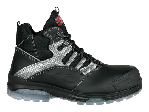 Cofra Stiefel Modigliani Black, S3, ESD, SRC, CI - Größe 44 - Sicherheitsschuh mit ESD-Schutz, ideal für elektrosensible Bereiche und optimalen Komfort bei der Arbeit.