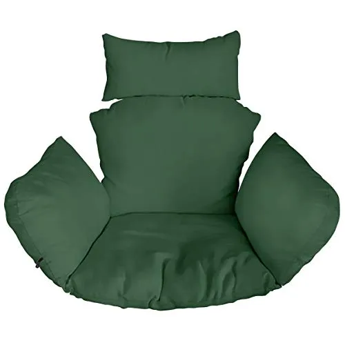 Ferocity Hängesessel Kissen 4-teilig in Grün für Polyrattan/Rattan