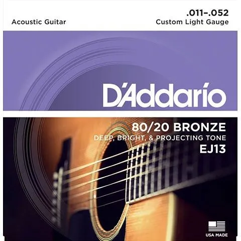 Saiten Westerngitarre D'Addario EJ13 .011-052 Gitarren Saiten Gitarrensaiten NEU