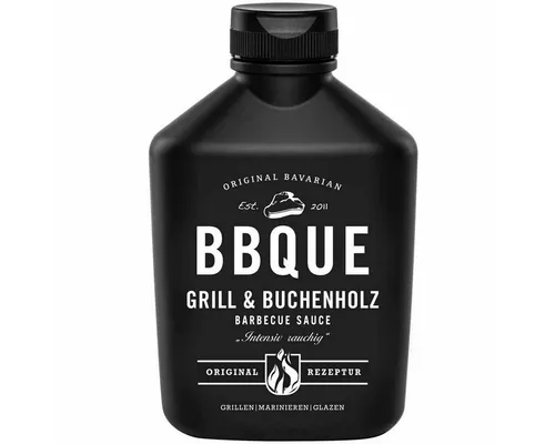 Develey Grillsauce, BBQUE Barbecue Smoker Sauce mit Buchenholz fein rauchig gewuerzt 400ml