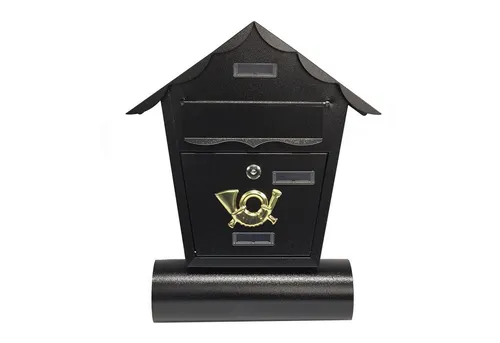 HTI-Living Briefkasten Amin Schwarz mit Zeitungsrolle von HTI-Line