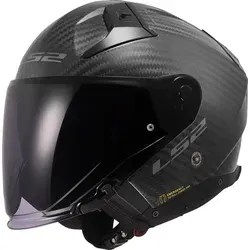 LS2 Motorradhelm OF603 Infinity II Carbon Jethelm mit Sonnenvisier
