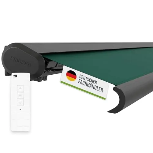 empasa elektrische Vollkassettenmarkise 'Profi' in grün von empasa