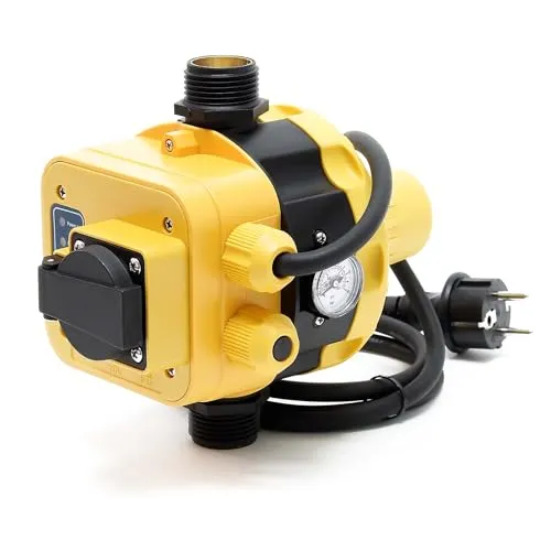 Wiltec Druckschalter EPC-5.1 230V - Smart Home Druckwächter mit Trockenlaufschutz, sorgt für zuverlässige Pumpensteuerung und einfache Installation für Hauswasserwerke und Pumpen.