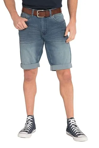 JP 1880 Herren Jeansbermuda L-8XL - Leichte Denim Shorts - Herren-Jeanshosen in Übergrößen bis Gr. 72, aus leichtem und robustem Denim, Regular Fit mit praktischen 5-Pocket-Taschen.
