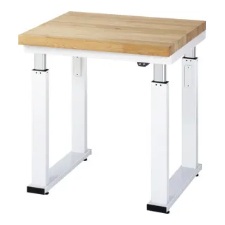 Rau Werkbank Serie adlatus 600 - Werkstatteinrichtung mit elektrisch höhenverstellbarer Buche-Massiv-Platte für ergonomisches Arbeiten, Traglast bis 600 kg, Made in Germany.