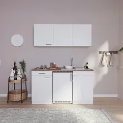 Respekta Miniküche Luis 150 cm in weiß von Respekta