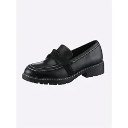 Modische Slipper HEINE für Damen, Gr. 40, schwarz von Heine