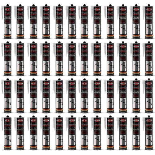 Maleracryl 48 x 300 ml Bauacryl weiß Fugendichtmasse zum Abdichten von Rissen