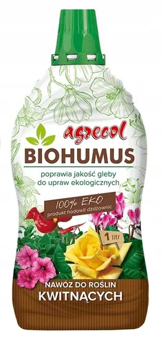 BIOHUMUSDÜNGER für blühende Pflanzen, ORGANISCH, Agrecol 1000 ml