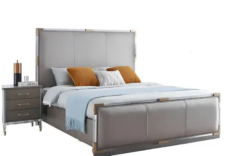 Xlmoebel Schlafzimmer-Set Klassisches Schlafzimmer-Set mit elegantem Bett und Nachttisch, (3-tlg., 3tlg.Schlafzimmer Set (Bett + 2x Nachttisch), Hergestellt in Europa