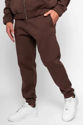 Dropsize Jogginghose DJ1 Herren - Bequeme Sweatpants in Braun - Trainingsbekleidung mit 360 GSM für optimalen Komfort und Atmungsaktivität. Ideal für Sport und Freizeit, mit elastischem Bund und praktischen Seitentaschen.