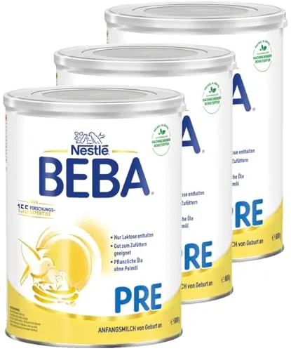 BEBA PRE Anfangsmilch 3er Pack (3 x 800g) von BEBA