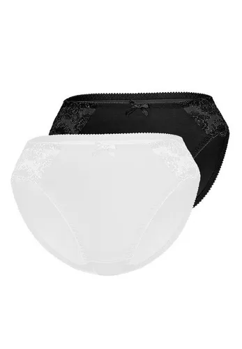 Sassa Slip Classic Lace (2er Pack) mit Spitzeneinsatz von Sassa