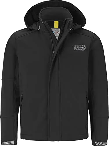 Jan Vanderstorm Herren Softshelljacke Menne | Wind- und Wasserabweisend, Fleece-Futter, Große Größen - Vielseitige Softshelljacke für Herren in großen Größen. Bequemer Schnitt für optimale Bewegungsfreiheit, ideal für Outdoor-Aktivitäten. Hochwertiges Material mit Fleece-Innenfutter sorgt für angenehmen Tragekomfort.