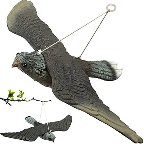 Naturgetreue Falkenattrappe zur Vogelabwehr