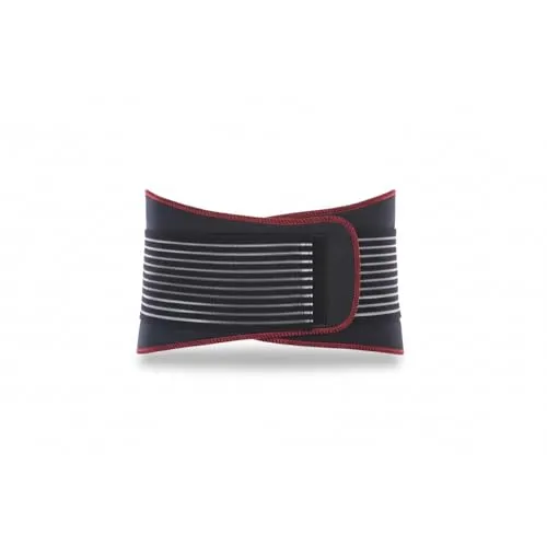 TSM Sportbandage Rückenbandage Pro mit Noppen und Stabilisationsgurt, Schwarz, M, 5149