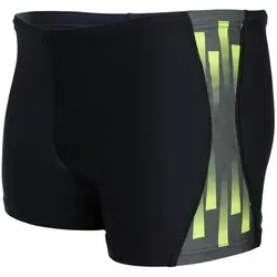 Aquarti Badehose Aquarti Herren Badehose Kurz Sportlich Streifen grün|schwarz XXL
