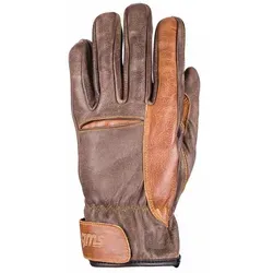 GMS Ryder Motorrad Handschuhe, braun, Größe XL für Männer