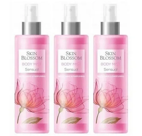 Biofresh Cosmetics Körperspray Body Mist Skin Blossom Sensual 3 x 200 ml