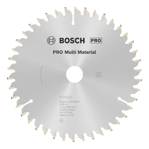Bosch PRO Multi Material Kreissägeblatt 160x2,4x20 mm - Effizientes Schneiden von Aluminium und Kunststoff für Fensterbauer, lange Lebensdauer