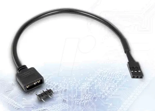 Inter-Tech AC RGB Adapter 3pin auf VDG, 20cm
